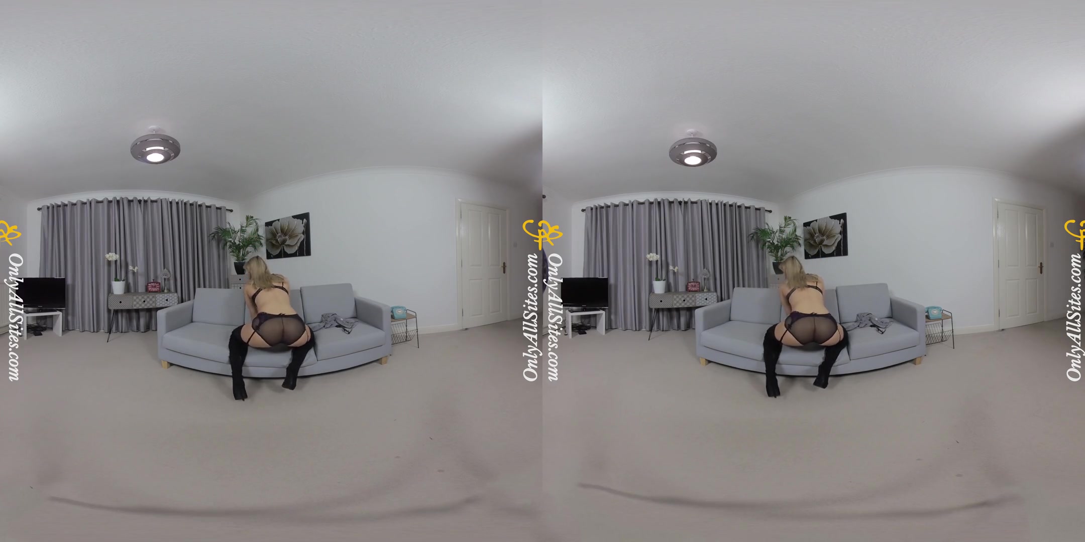 Pippa Doll - Grey Dress; Blonde Amateur Babe Striptease