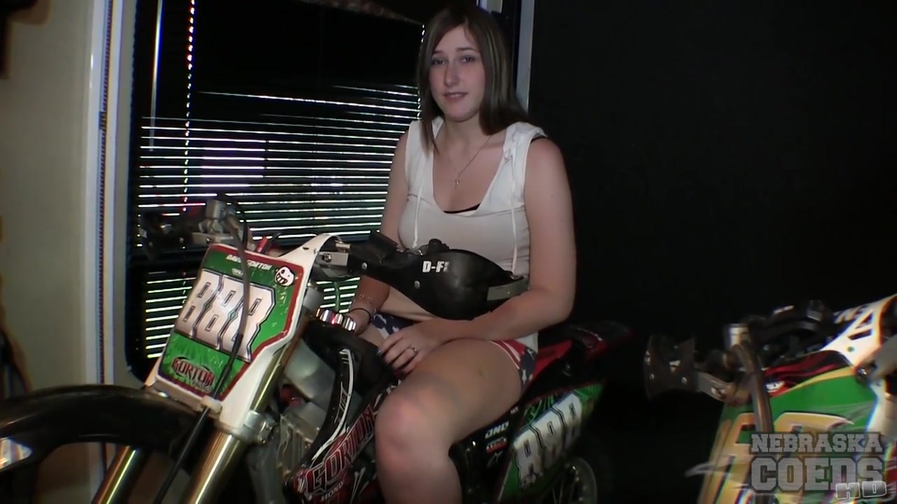 Beth Stripping Naked On Motorcycles With Her Bad Ass Big Titties - NebraskaCoeds