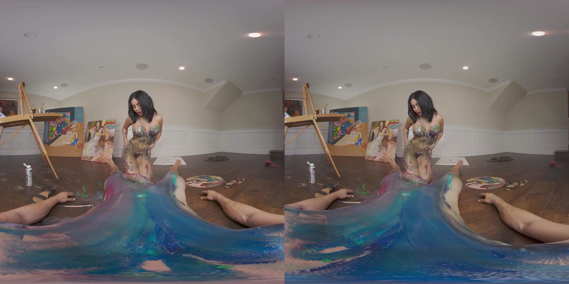 Aaliyah Hadid in Paint Job VR Porn Video - VRBangers