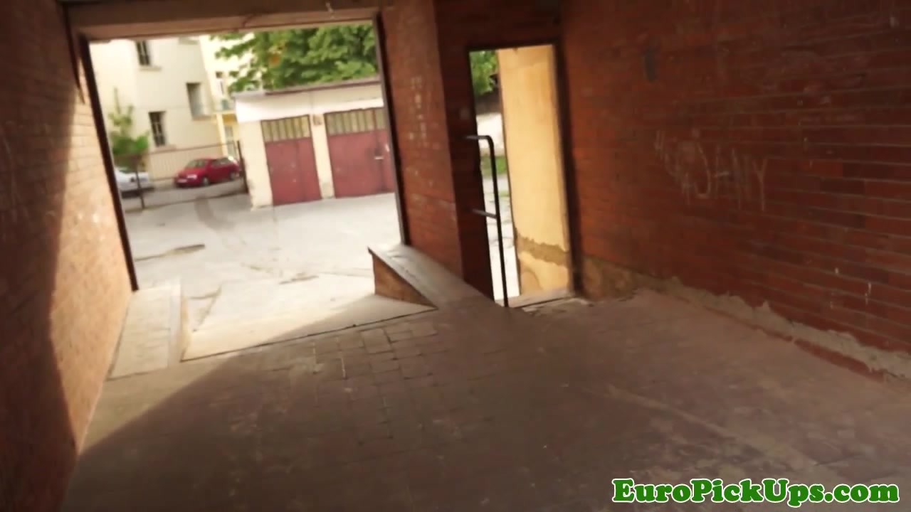Euro model pickedup for cash to suck dick