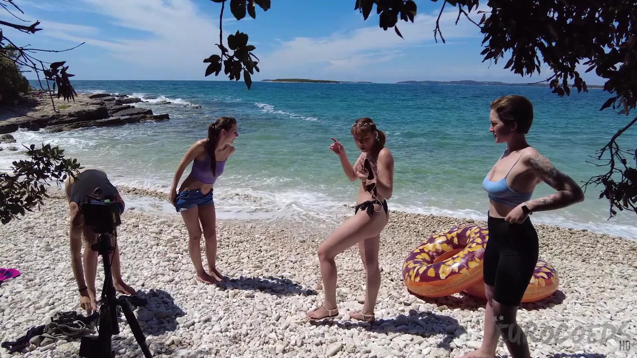 Vacation Private Video Enjoying A Topless Beach Then Miss Pussycat And Rebeka Ruby Enjoy Eachother