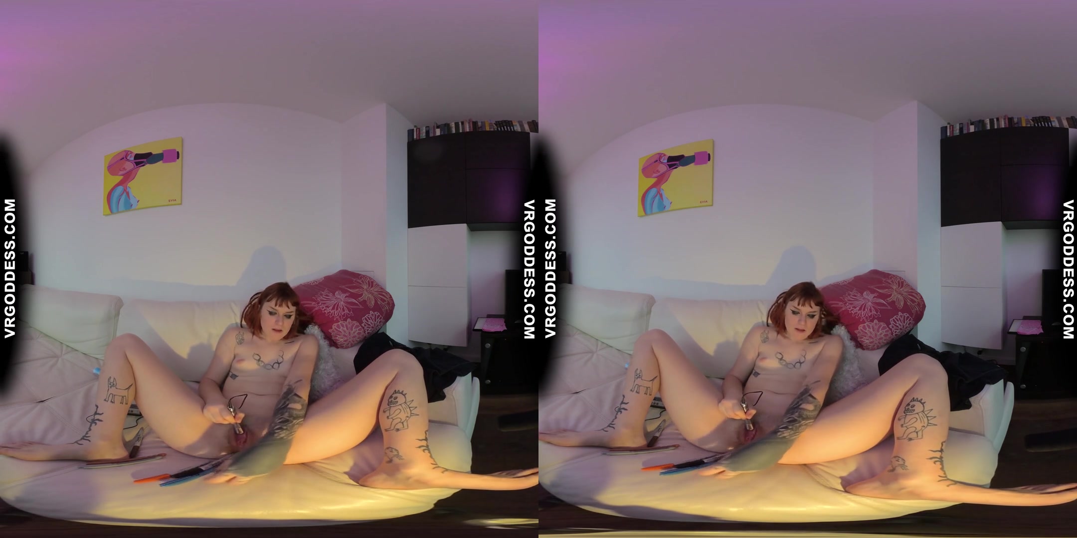 Brilla Sharpie Challenge Creative Porn How Many Markers Stretching Pussy Lips Electro Stim Bonus
