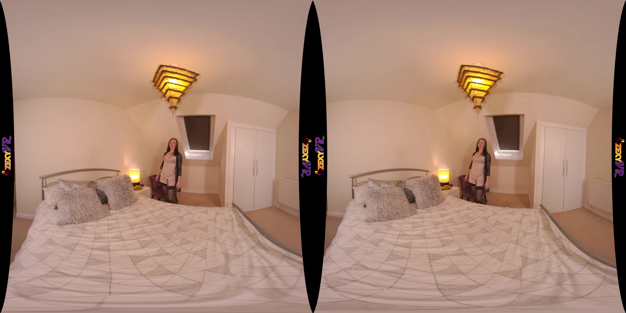Bedroom Antics - Gorgeous Brunette Stripping - SexLikeReal