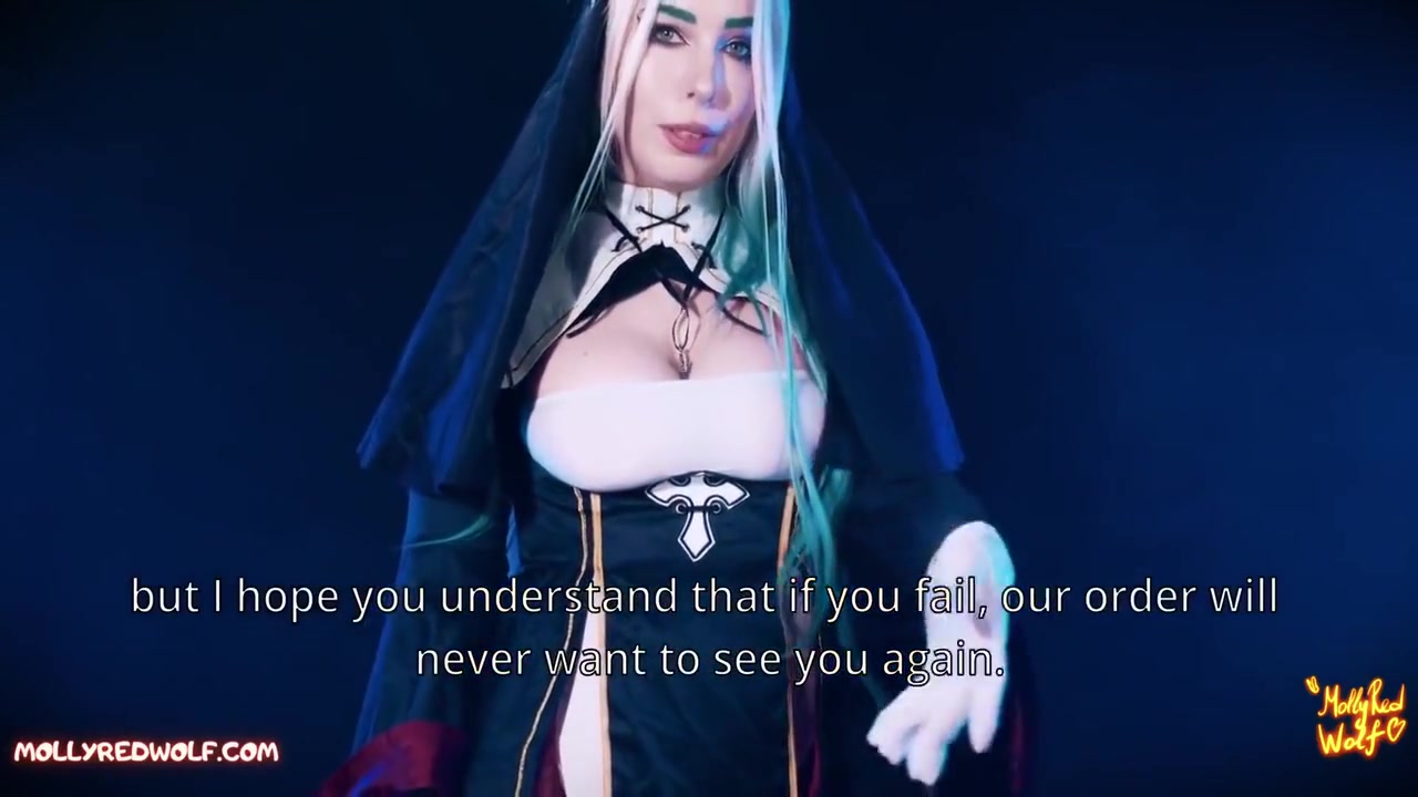 Molly Redwolf - I Lied To Nun And She Discipline Me With Pegging. Femdom