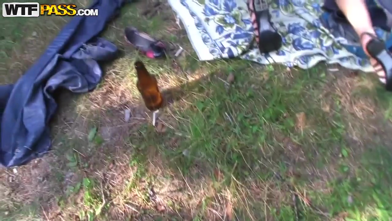 Cute teen 18+ Dulsineya enjoys lesbian sex outdoors