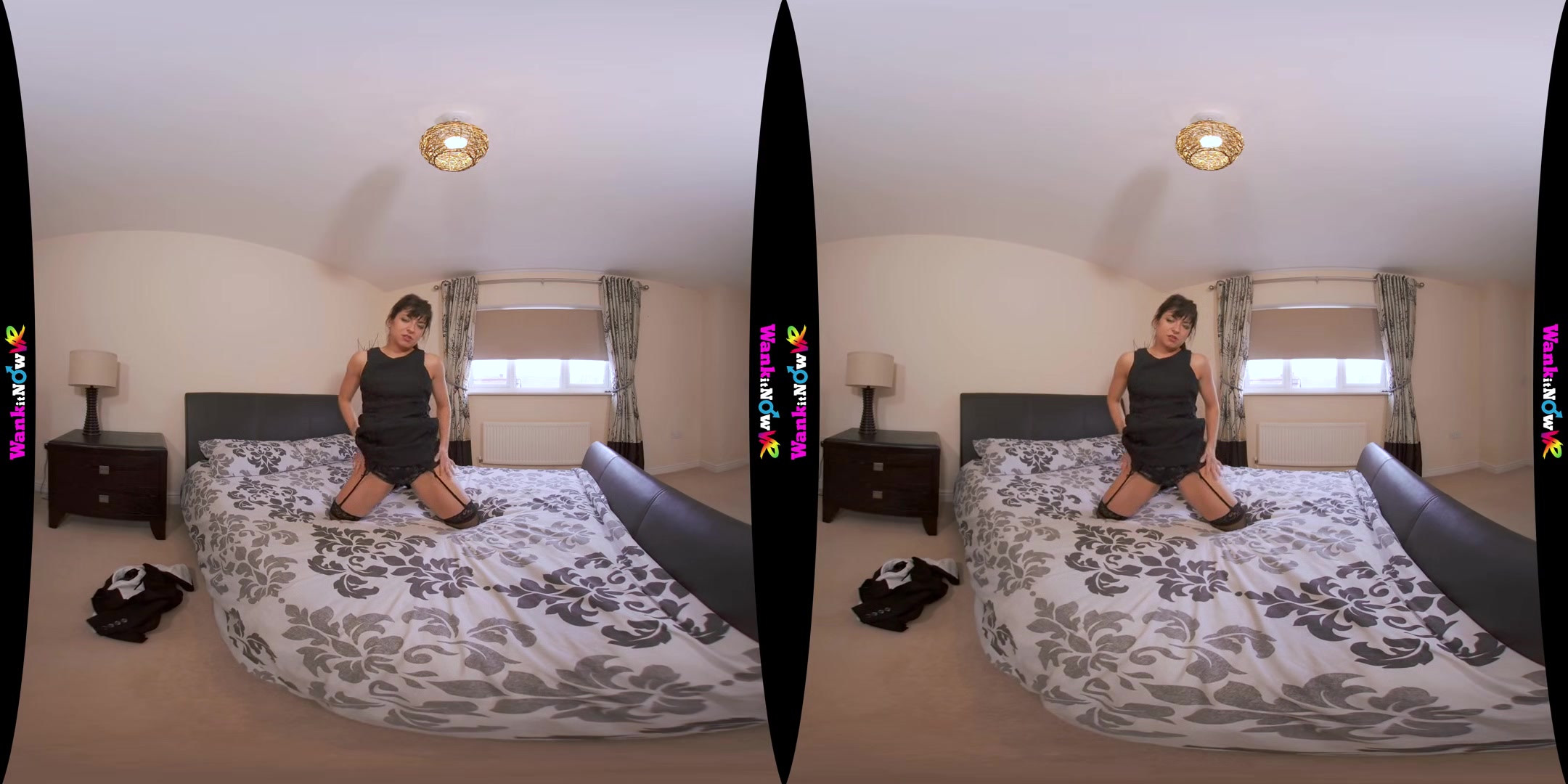 New Home Wank - Gorgeous British Brunette Solo Striptease