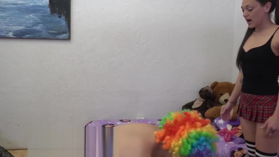 Ballbusting in Socks with a Dick-Biting Blowjob