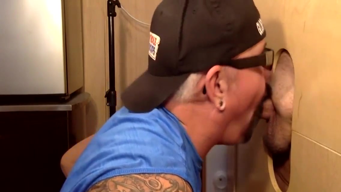 Gloryhole Gay Sucks Hard Dick While Stroking It Fast 7 Min With Gay Porn