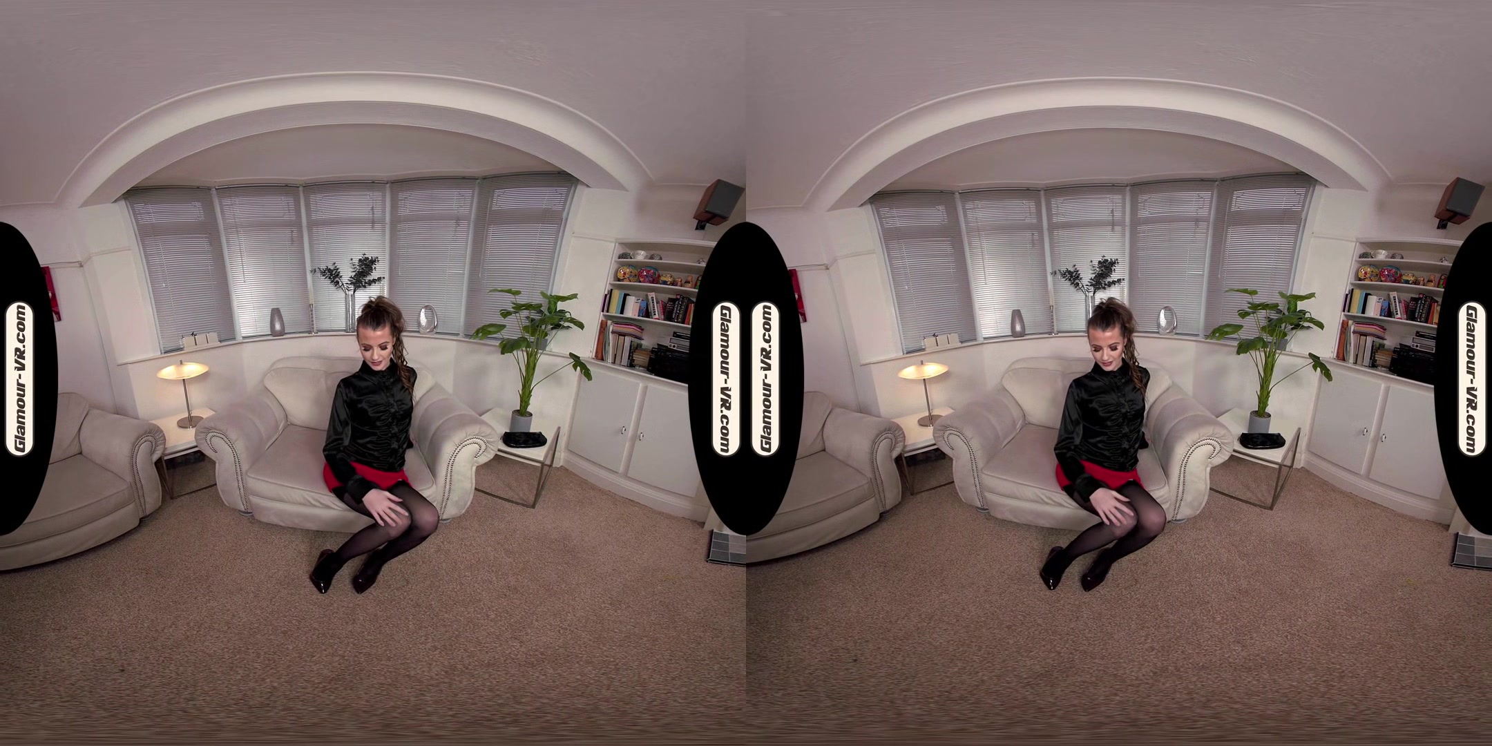 Brook Logan Sexy Secretary With Black Stockings Pleasures Herself Joi - 8k Vr