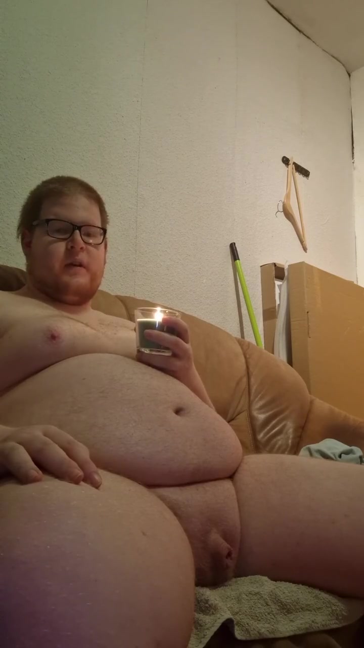 Fat Boy Torture With Candle Wax Bdsm