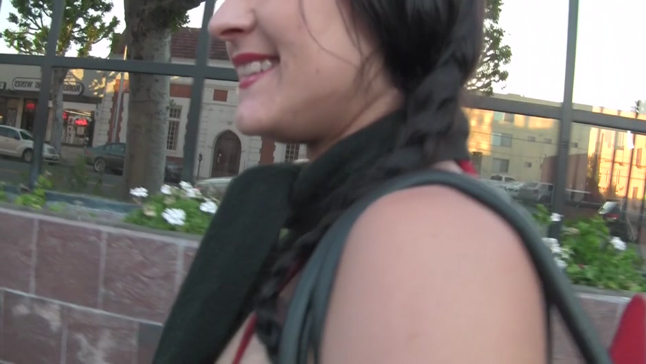 Sexy brunette gf merciless doggy fuck before the camera