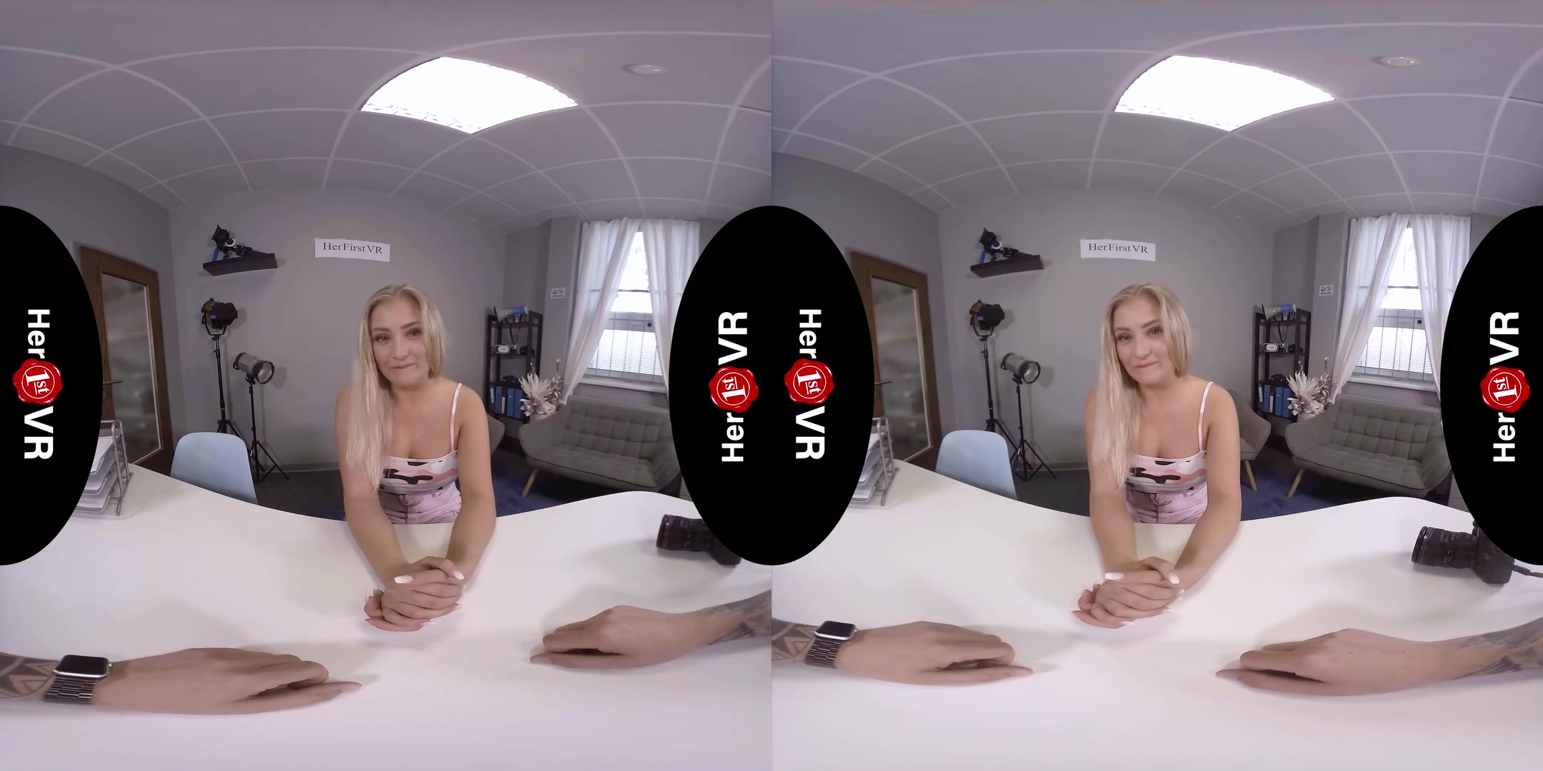 Cayla Lyons - VR Casting; Blonde Amateur First Timer