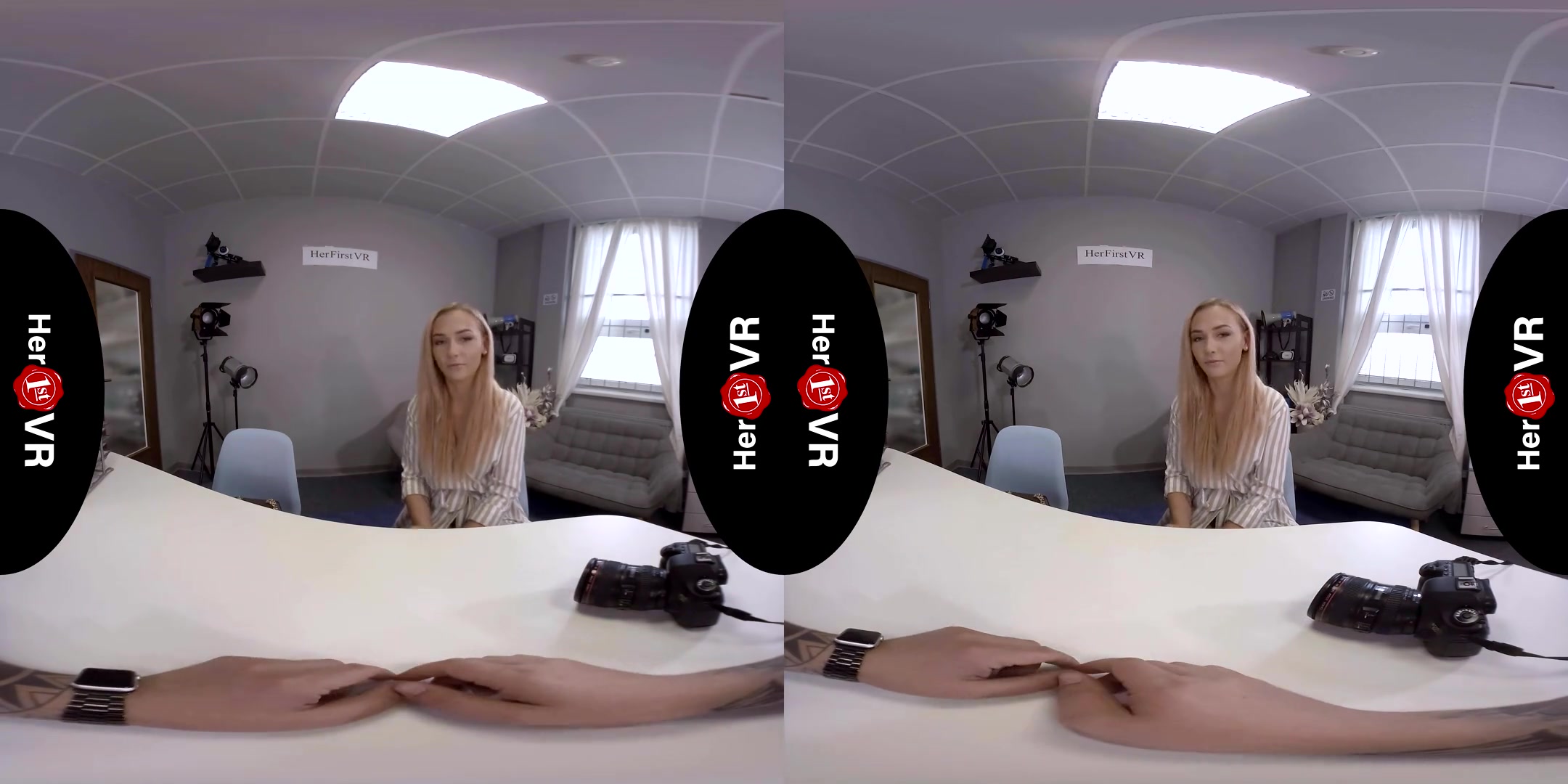 Jenny Wild - VR Casting; Sexy Blonde Amateur First Timer