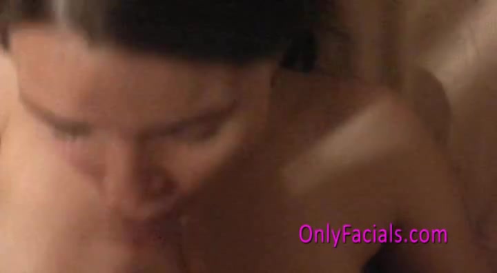 teen 18+ brunette sucking huge dick
