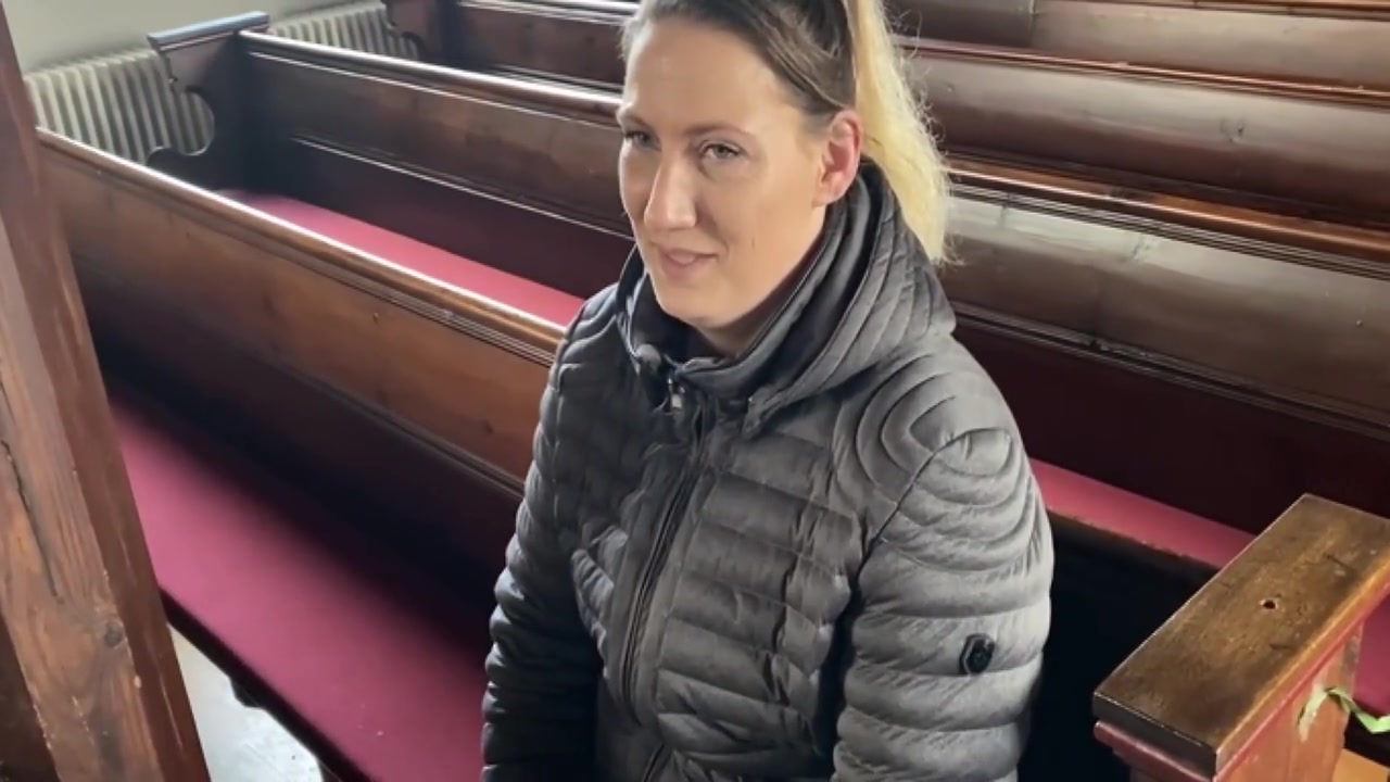 Horny Blonde In Acolyte Fucks Milf In The Church! Receive The Blessed Sperm!