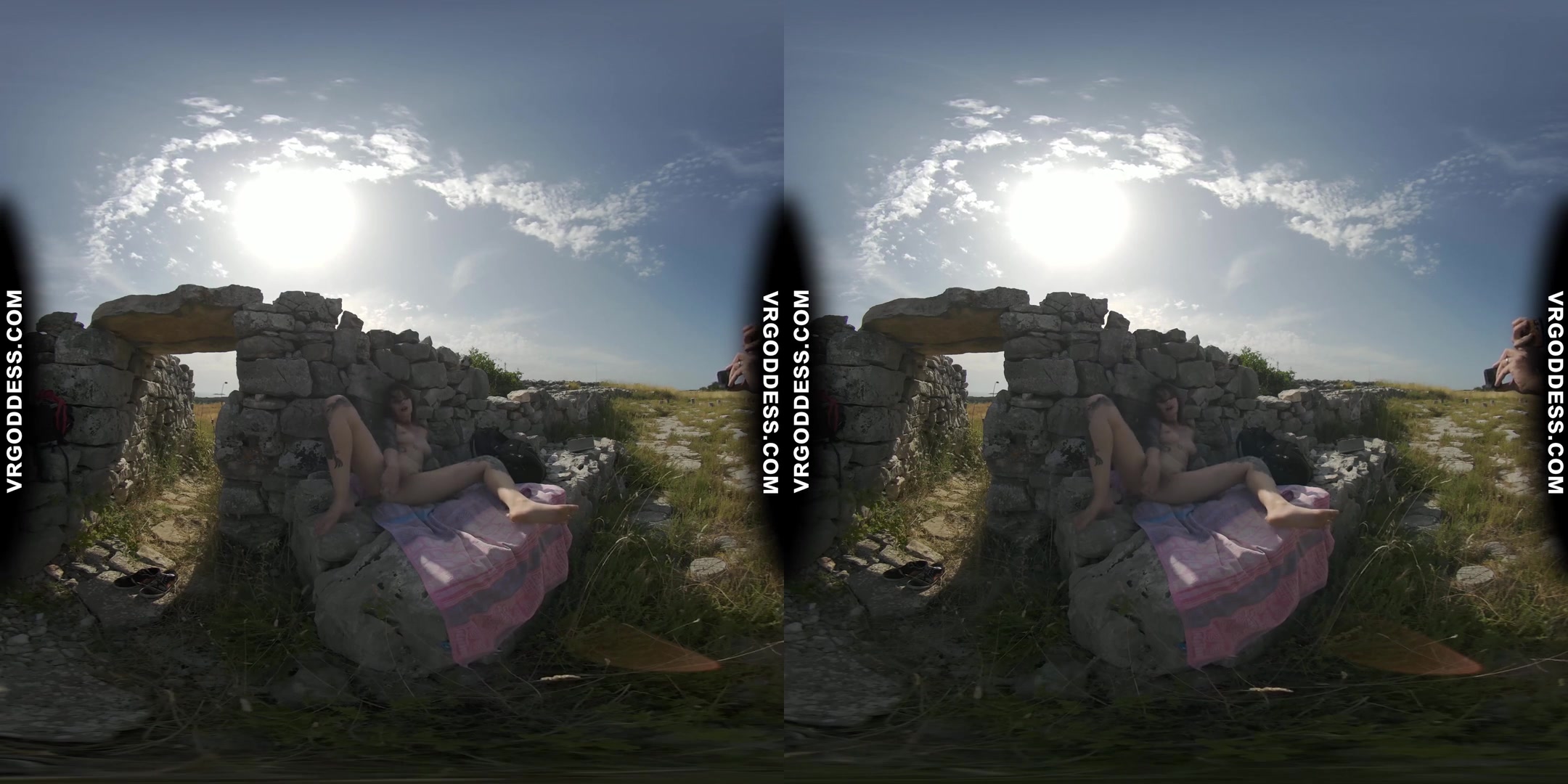 Hot Tattoo Babe Cherri Masturbating With Dildo In Ancient Ruins Rfo Risky Public Masturbation