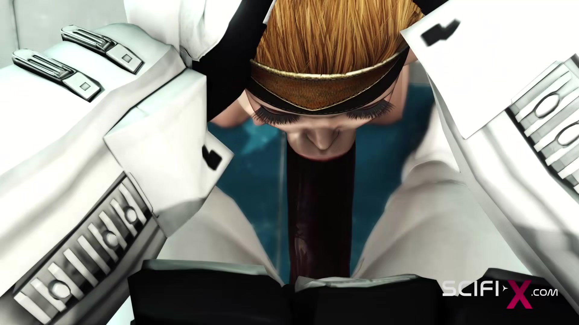 A sexy young hottie gets fucked by stormtrooper in the spaceships