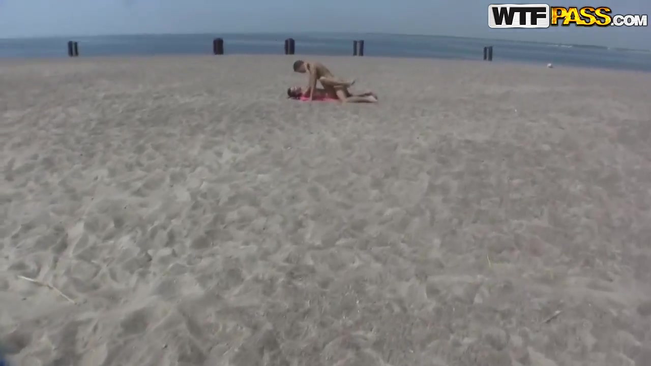 Slim and hot petite Dasi West gets pounded hard on beach