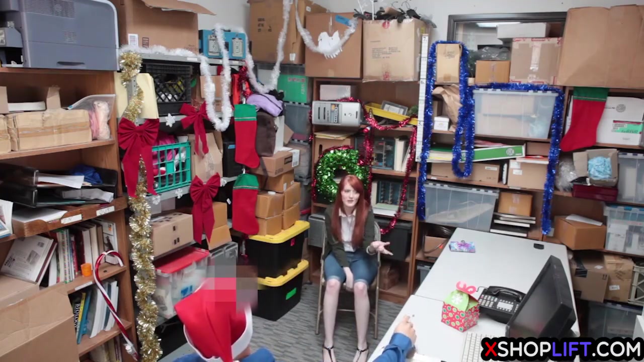Shoplifting Redhead teen 18+ Got Hard Fucked For Stealing