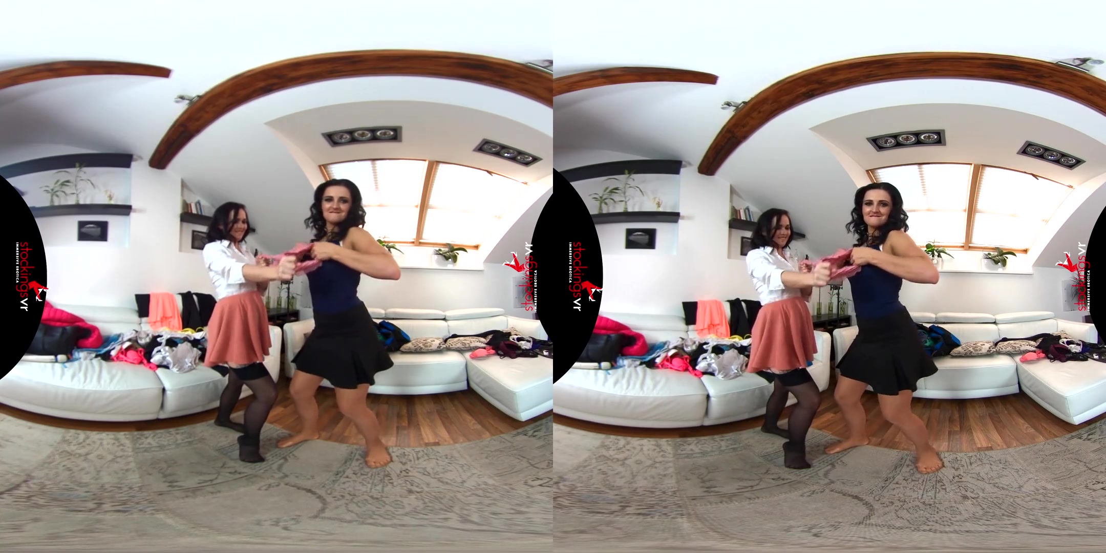 Asdis Loren & Ally Breelsen in Do Not Disturb, Girls at Play - StockingsVR