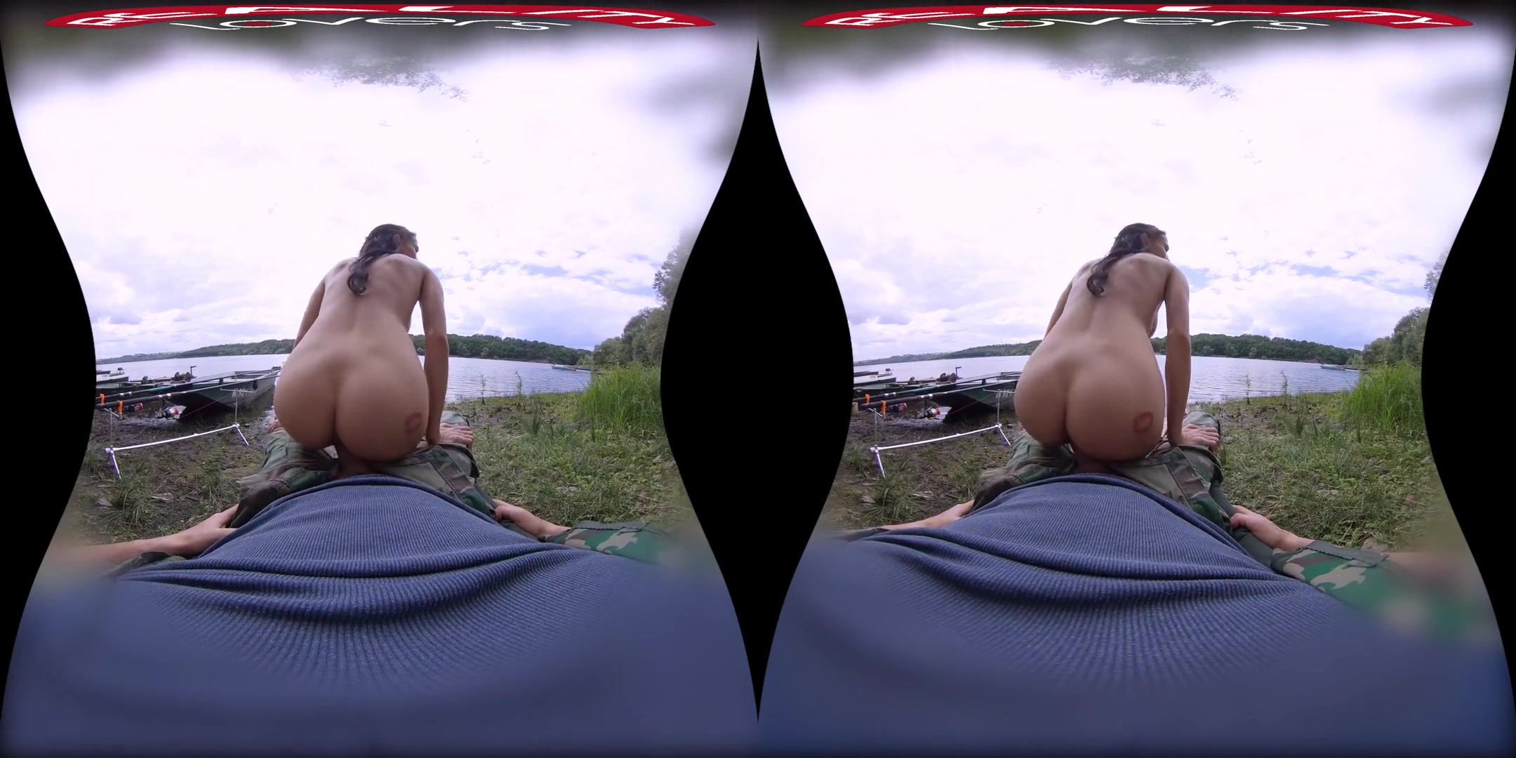 Fisherman's Friend got Sucked - Busty teen 18+ Babe Fucks by the Lake