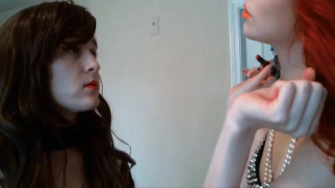Redhead femdom teaching her slave how to dress like a lady by Femdom Austria