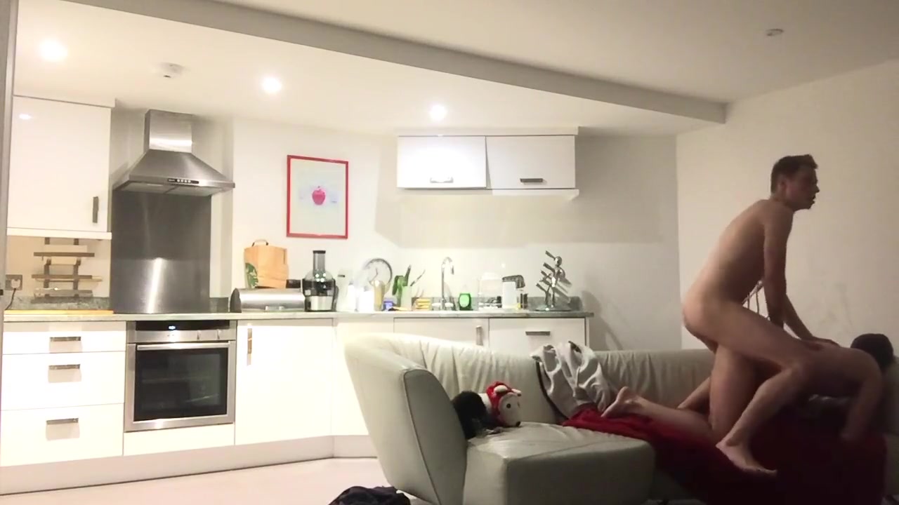 Risky Fuck On Sofa With 8 Cock While Parents