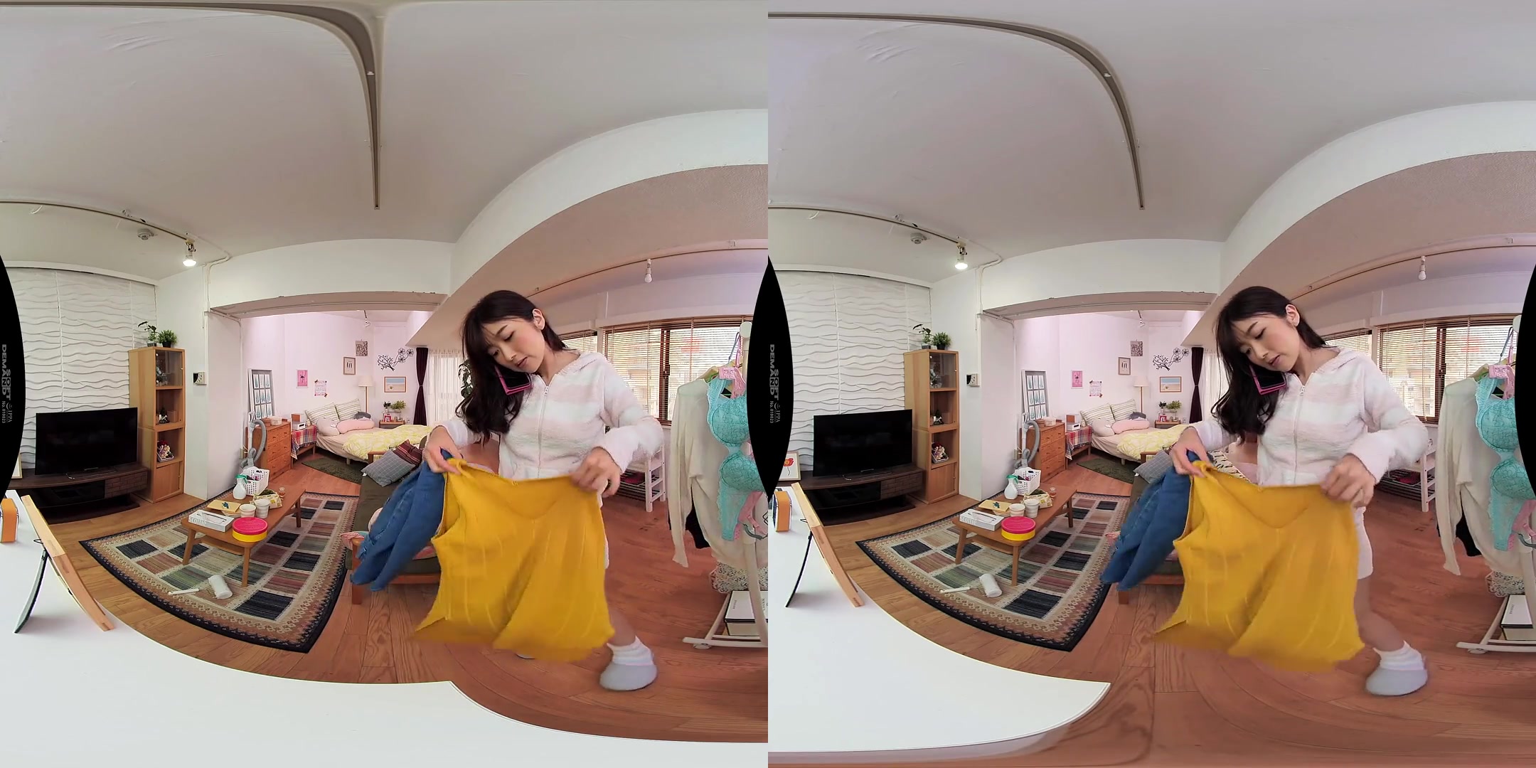 Fly on the Wall in a Girl' House VR - Asian Hardcore