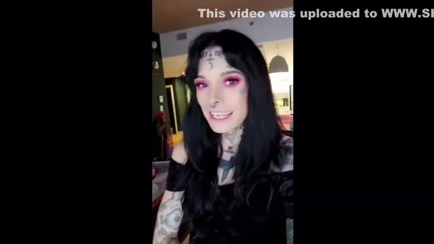 Tattooed Transgirl Fucked By Two Men