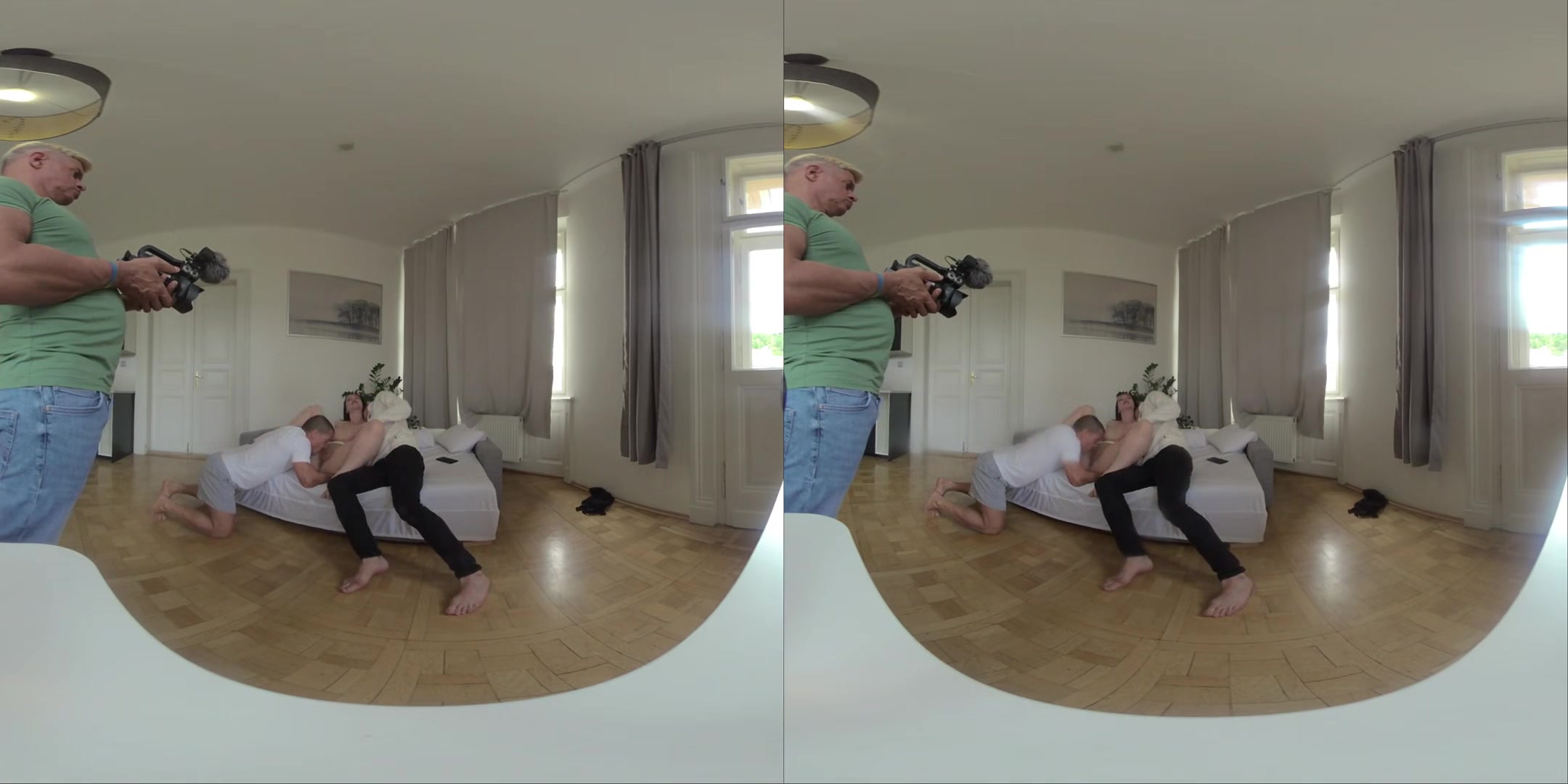Lady Gang - Yoga Threesome W Huge Cock Jocks - Behind The Scenes Vr Part One
