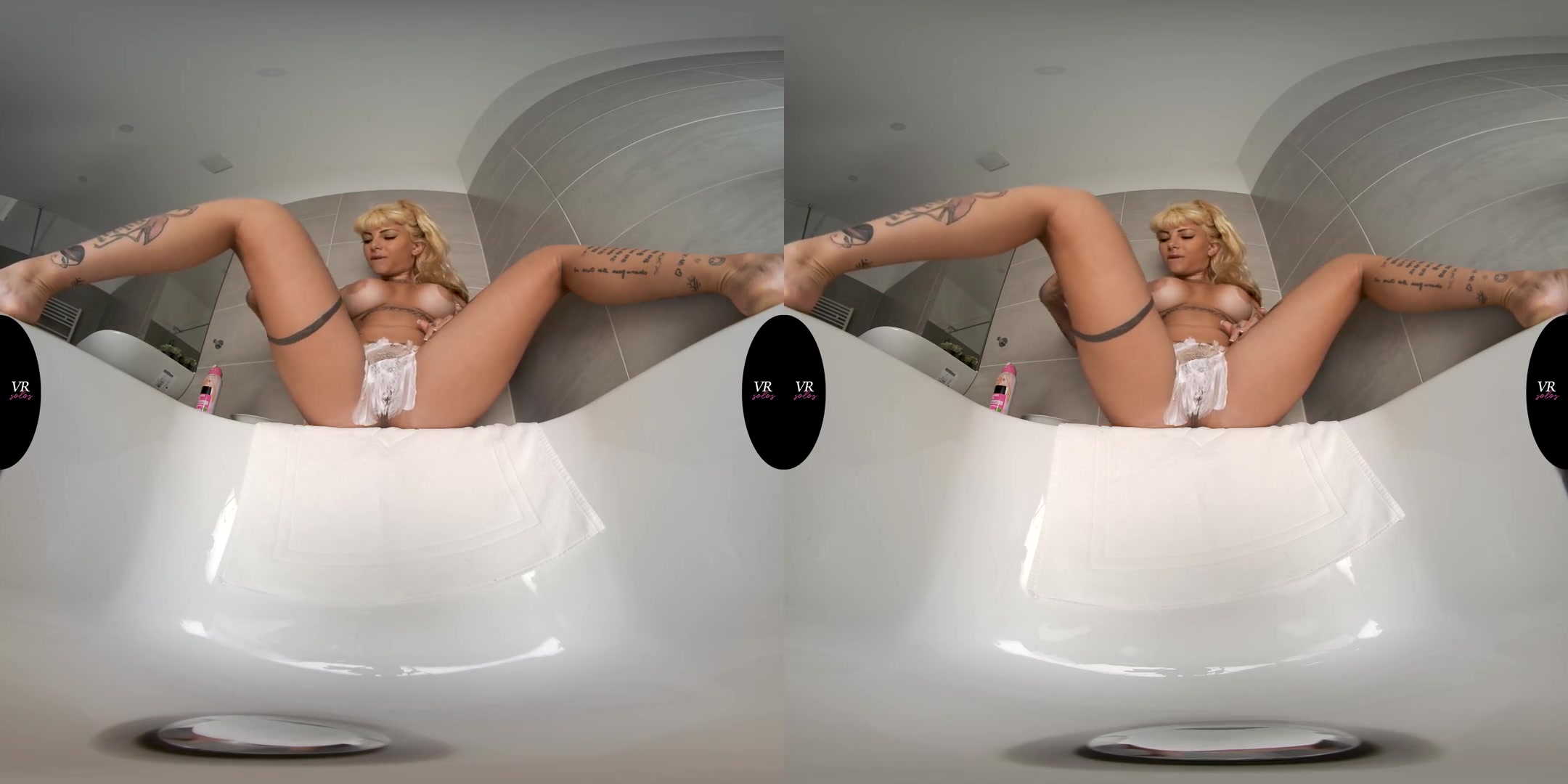 Katerina Kalista - Shaving; Busty Blonde Amateur Pussy Shaving Fetish