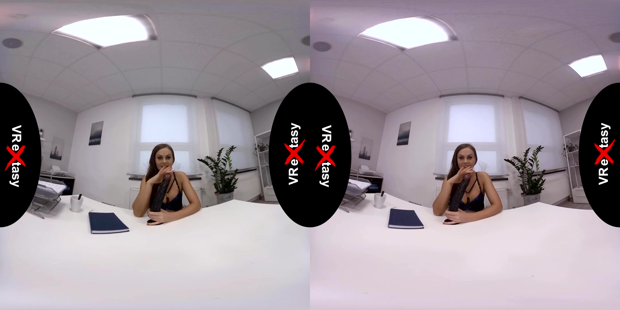 Tina Kay - JOI in the Office - Toying Shaved Femdom