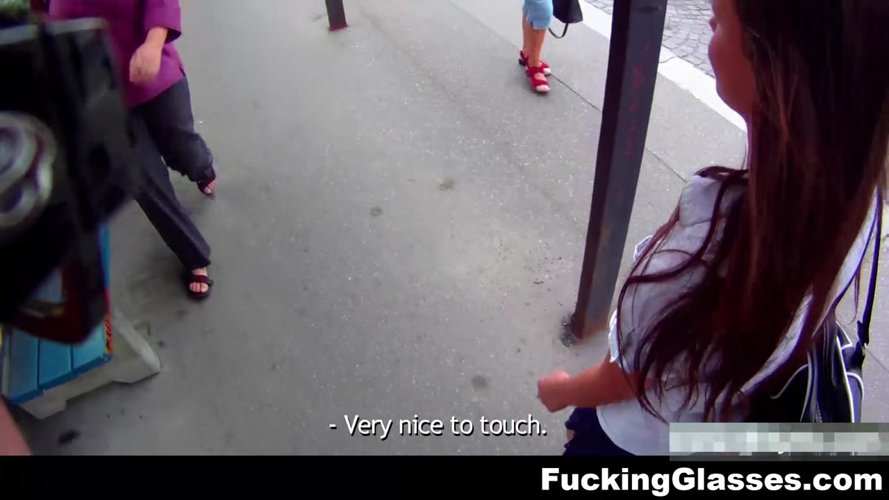 Fucking Glasses - Amanda - Fucked for cash near the bus stop