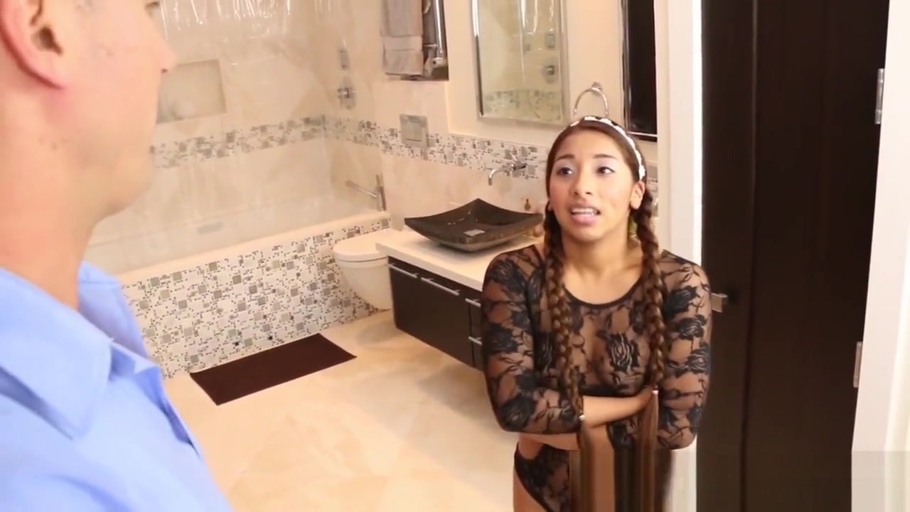 Latina babysitter spunked