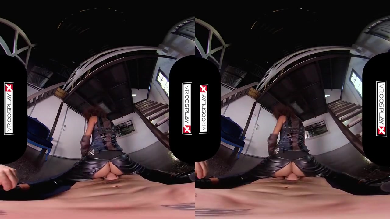 Virtual Reality - Ebony Babe Domino Testing Your Superpowers In Deadpool Xxx