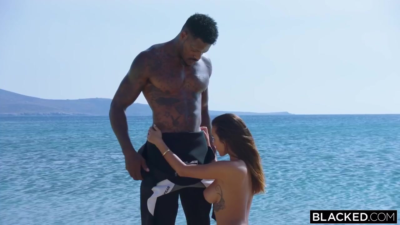 Li Ya And Liya Silver - Enjoying A Big Black Cock On The Beach