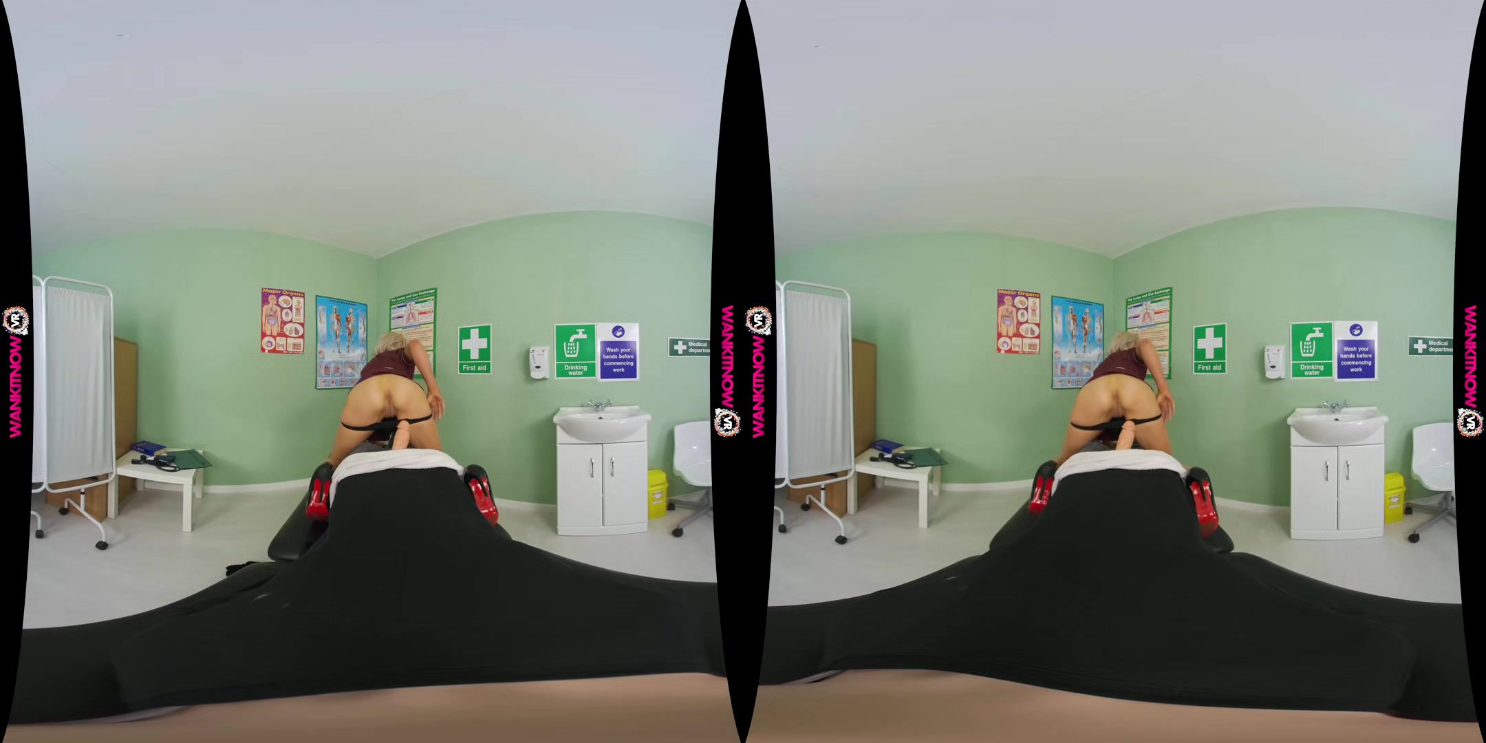 Big Boner Alert - Busty British Blonde Nurse Pov
