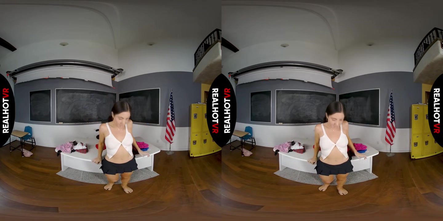 Masturbate To My Perfect Schoolgirl Tits As I Try On Short Skirts & Cheerleader Outfits - RealHotVR