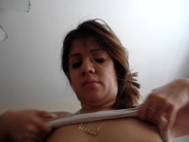 POV with busty moaner Latina cowgirl