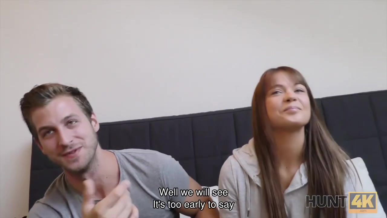 HUNT4K. Chick Angella Christin fucked by stranger on couch for cash
