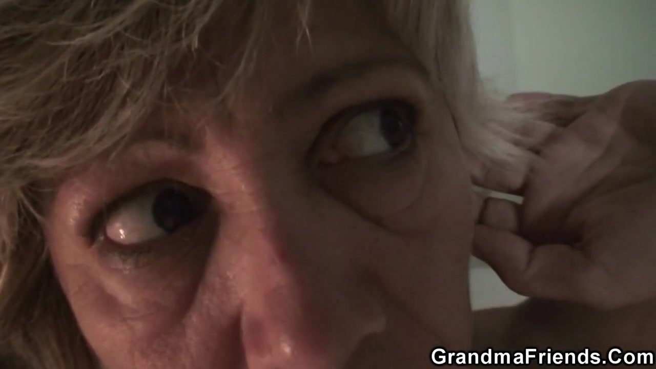 Two Guys Have Fun With An Old Woman