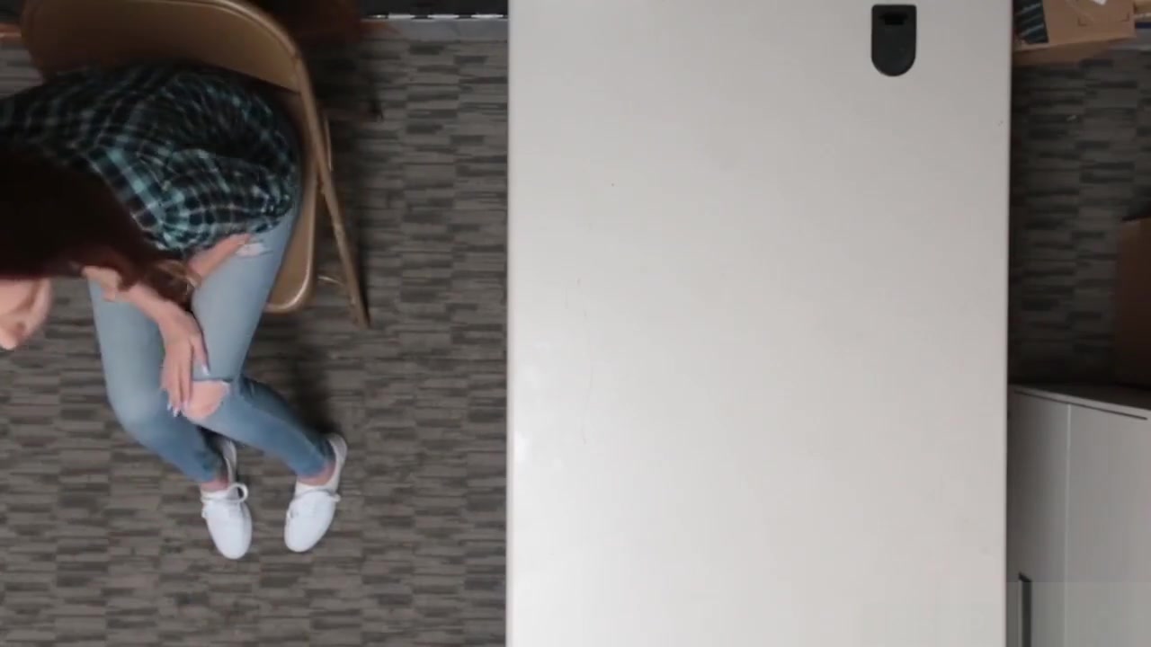 Redhead teen 18+ suspected and fucked by a mall cops hard dick