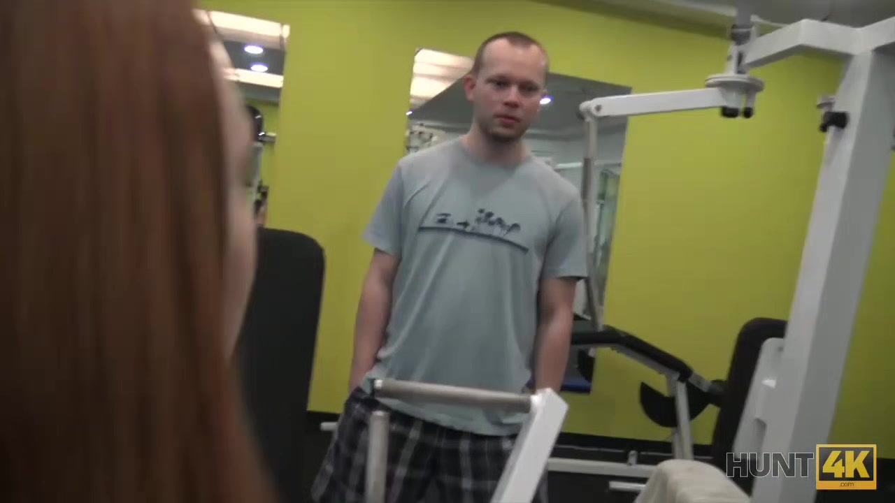 HUNT4K. Good amount of cash makes gym bunny horny like never before