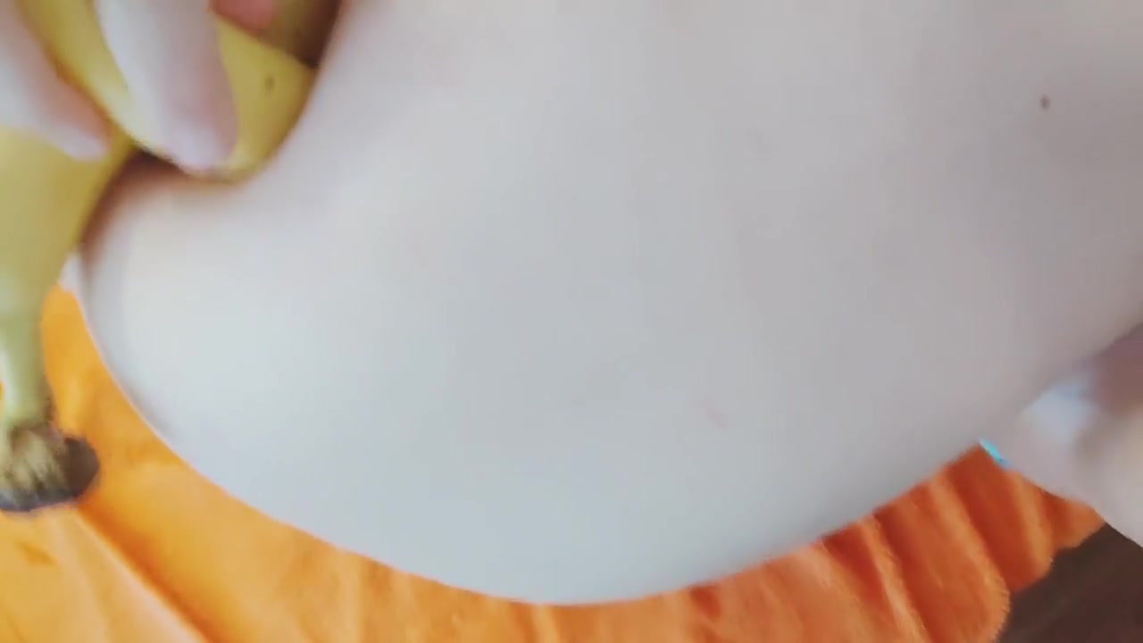 Two Bananas Anal Pushing A Glass Inside My Beautiful But Broken Asshole!