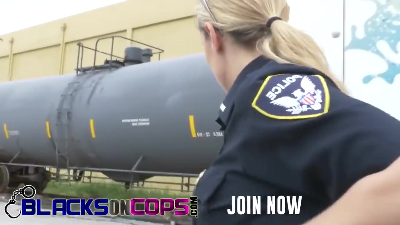 Two Cops Riding Big Black Cock