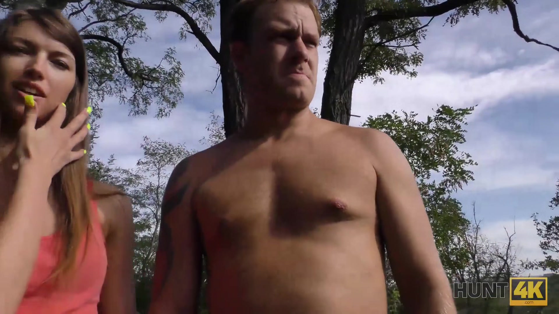 HUNT4K. Thick dick penetrates sissy and butthole of tall dollface