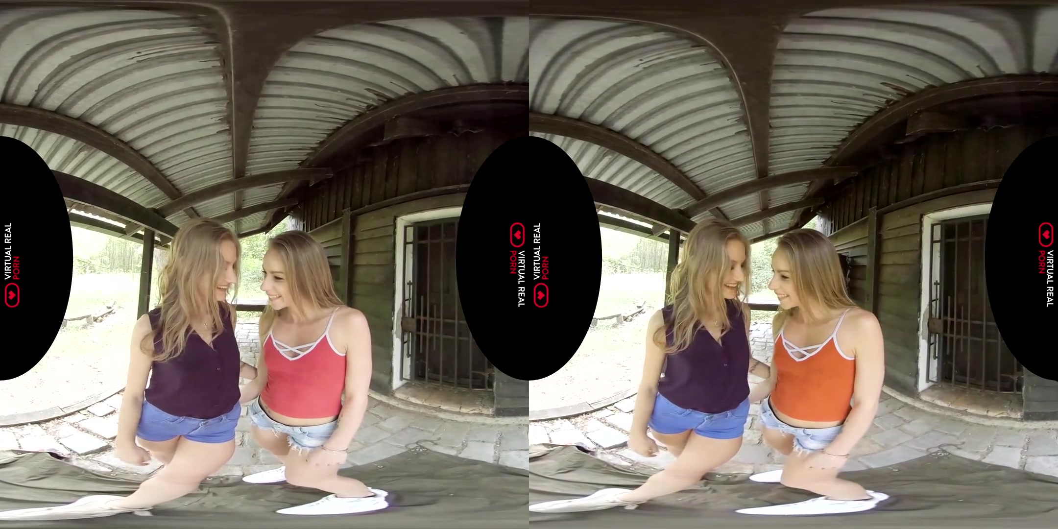 Angel Emily & Tiffany Tatum in Stay on the Porch - VirtualRealPorn