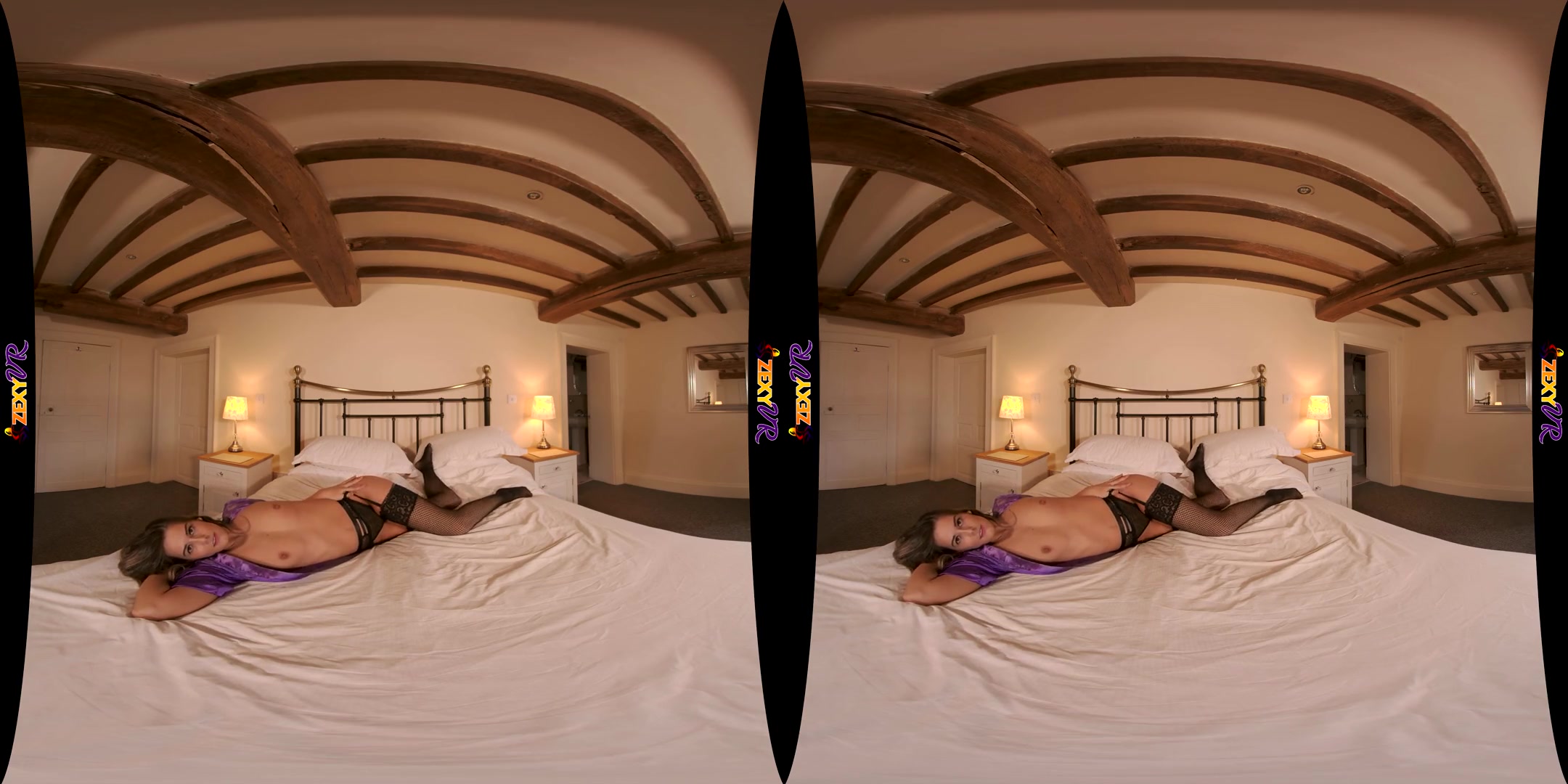 Purple Tease - Lingerie Striptease, Nylons - SexLikeReal