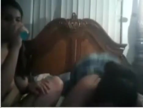 Nude Indian girlfriends show their tits on the webcam