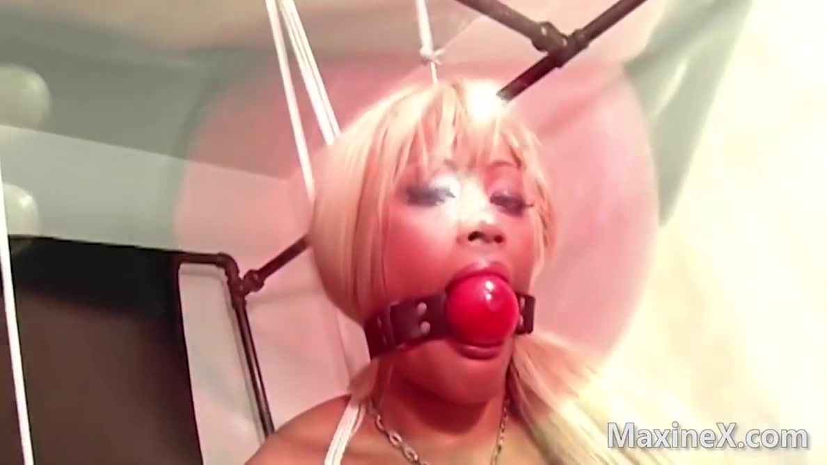 Bondage Orgasms With Huge Ball Gag With Maxine X